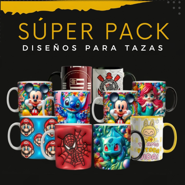 Súper Paquete - Diseños para Tazas - Básico